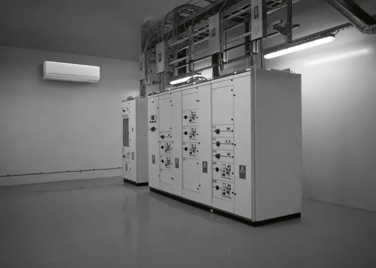 Mitsubishi Electric Klimagerät zur Kühlung eines Technikraums
